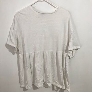 Zara peplum basic top